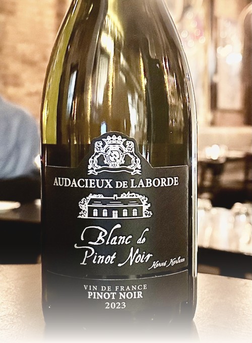 Audacieux de Laborde Blanc de Pinot Noir bottle