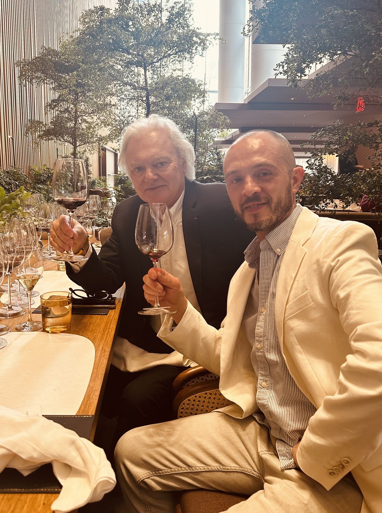 Jerome with Hubert de Boüard de Laforest of Château Angélus